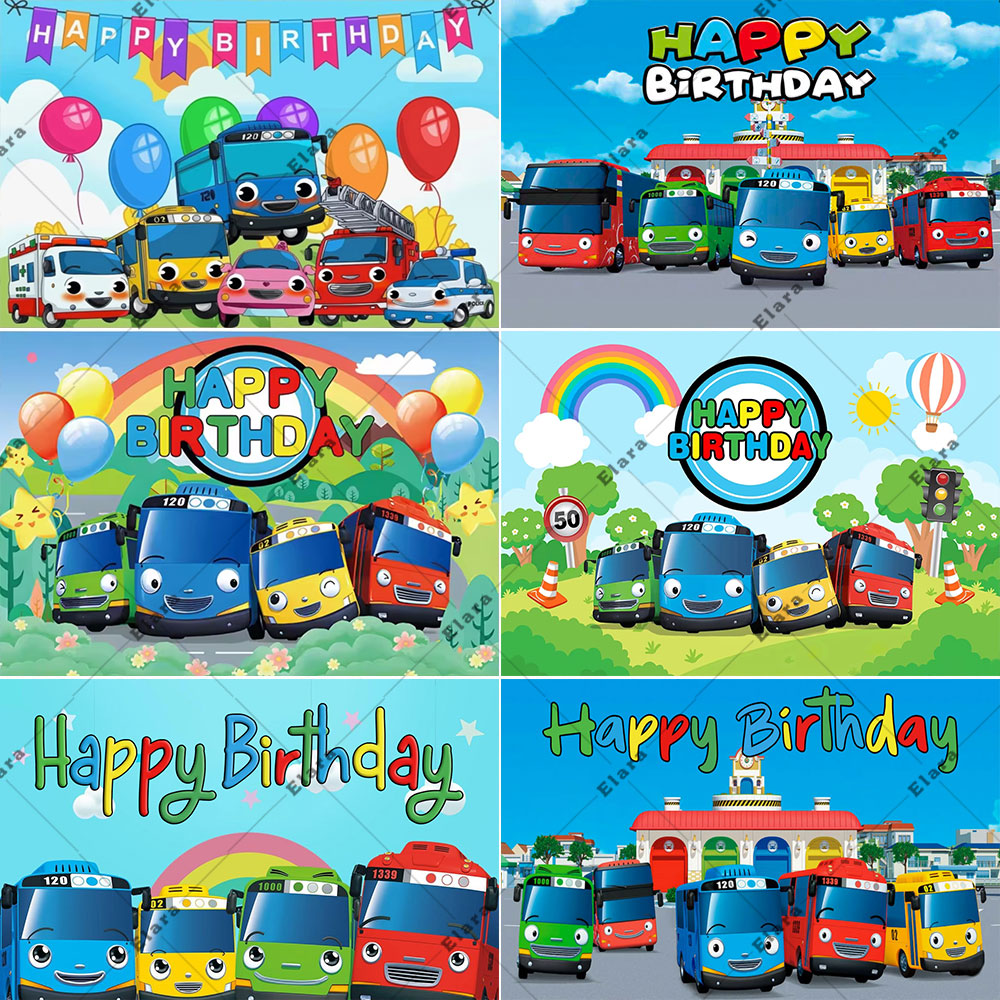 Background For Kids Education - Cartoon Anime Il piccolo autobus Bambini