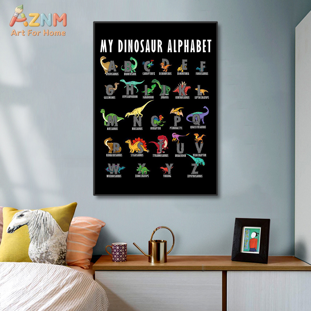 Background For Kids Education - AZNM Stampa artistica su tela con