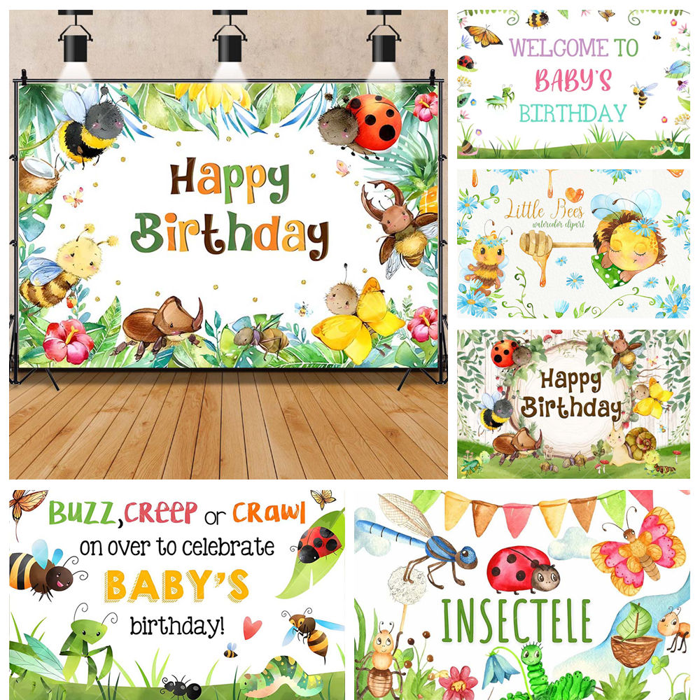 Cartoon Insect Party Early Edu - Background For Kids Education recensione e prezzo